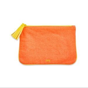 Ipsy August 2018 Orange and Yellow Cosmetic Bag